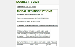 QUALIF DOUB VET 2025 - POULES