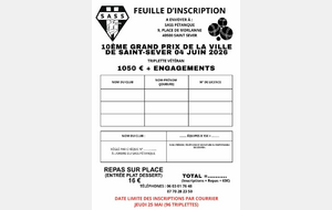 GRAND PRIX ST SEVER - TRI - VET